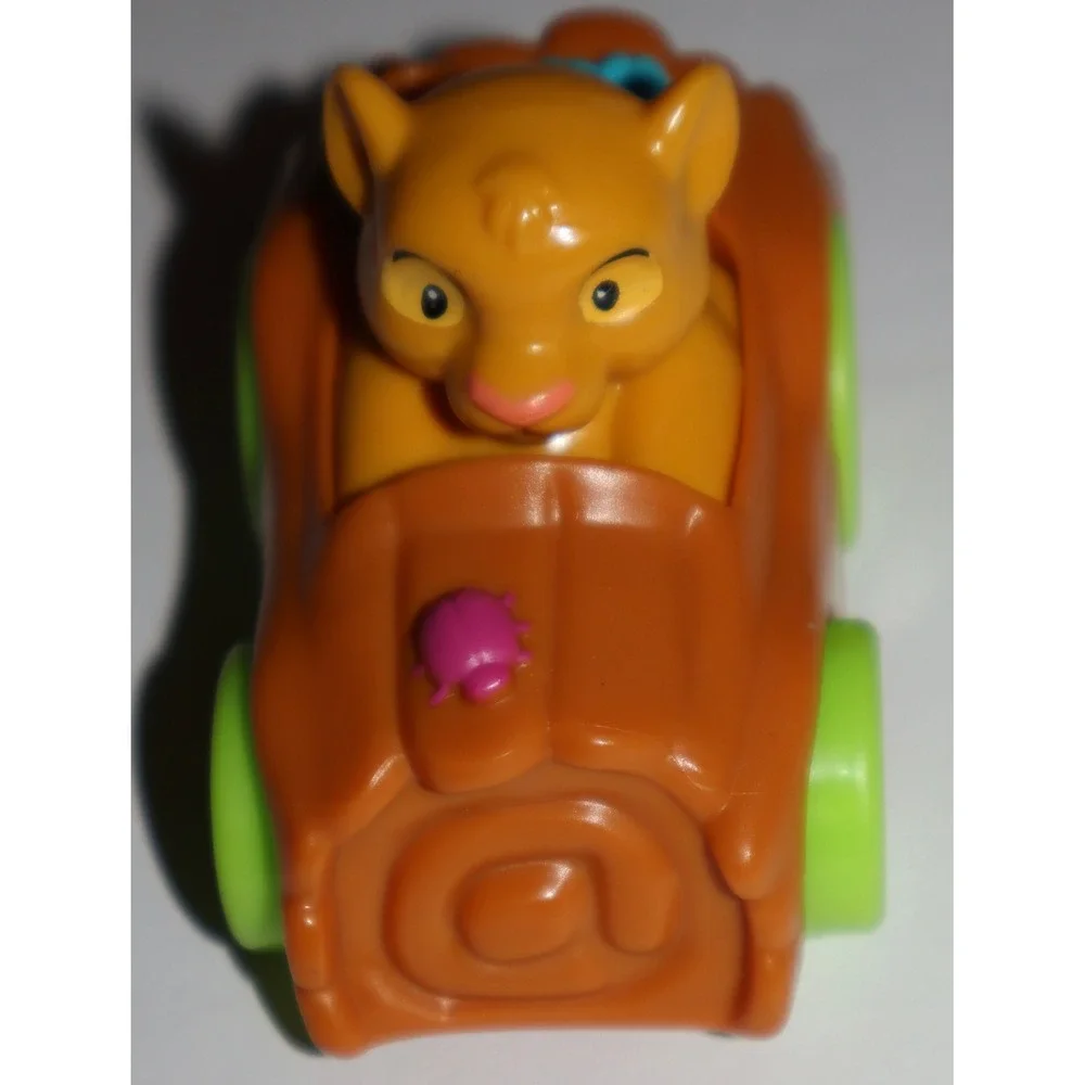 Fisher Price Mattel 2012 Little People The Lion KIng Simba Wheelies Car